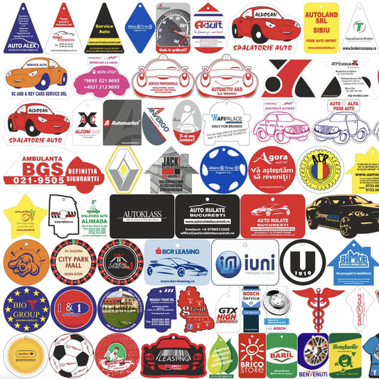 Odorizante auto personalizate 100 bucati
