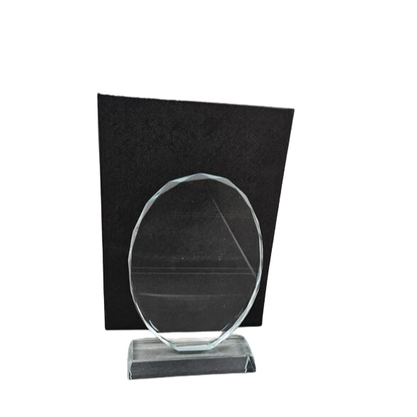 Trofeu de cristal oval 17,5 cm