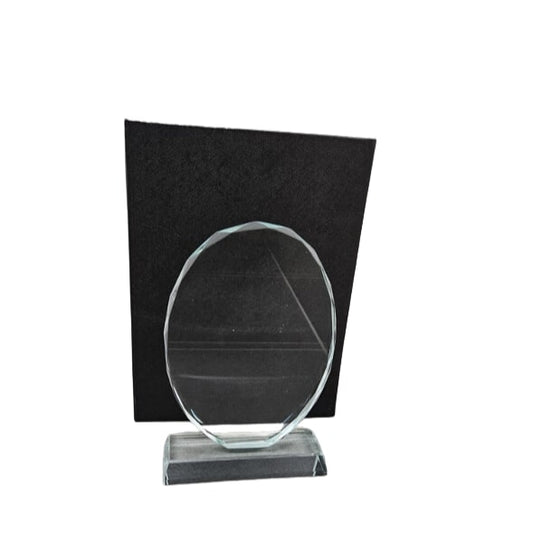 Trofeu de cristal oval 17,5 cm